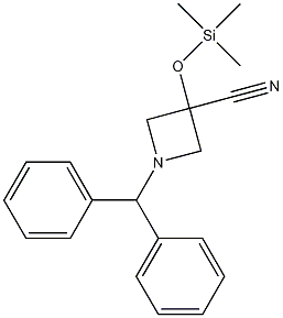 1-benzhydryl-3-(trimethylsilyloxy)azetidine-3-carbonitrile Structure