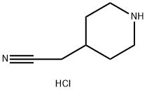 2-(Piperidin-4-yl)acetonitrile, hydrochloride Structure