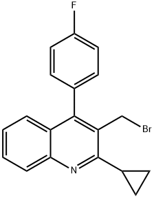 3-(Bromomethyl)-2-cyclopropyl-4-(4'-fluorophenyl)quinoline Structure