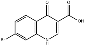 7-브로모-4-옥소-1,4-디히드로퀴놀린-3-카르복실산 구조식 이미지