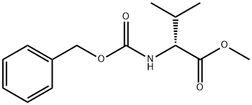 N-벤질옥시카르보닐D-발린메틸에스테르 구조식 이미지