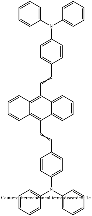 (E,E)-4,4'-(9,10-Anthracenediyldi-2,1-ethenediyl)bis[N,N-diphenylbenzenamine] 구조식 이미지