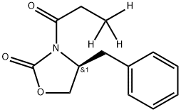 (S)-4-Benzyl-3-propionyl-2-oxazolidinone-d3 Structure