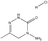 4-Amino-6-methyl-3-oxo-2,3,4,5-tetrahydro-1,2,4-triazine hydrochloride 구조식 이미지