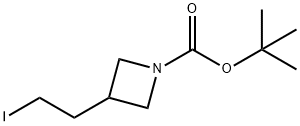 1-Boc-3-(요오도에틸)아제티딘 구조식 이미지