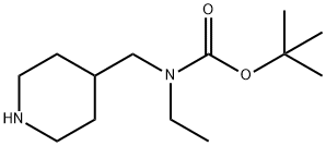 tert-부틸에틸(피페리딘-4-일메틸)카바메이트 구조식 이미지