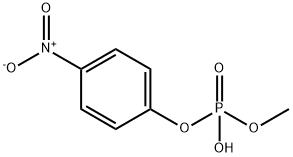 메틸4-니트로페닐인산염 구조식 이미지