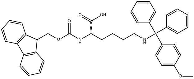 N-alpha-Fmoc-N-epsilon-4-methoxytrityl-L-lysine Structure