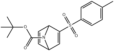 2-[(4-메틸페닐)술포닐]-7-아자비시클로[2.2.1]헵타-2,5-디엔-7-카르복실산tert-부틸에스테르 구조식 이미지