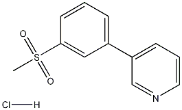 3-(3-Methanesulfonyl-phenyl)-pyridine Hydrochloride 구조식 이미지