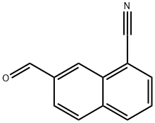 7-Formylnaphthalene-1-carbonitrile Structure