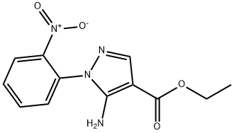ethyl 5-amino-1-(2-nitrophenyl)-1H-pyrazole-4-carboxylate 구조식 이미지