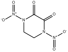 1,4-Dinitro-2,3-piperazinedione Structure