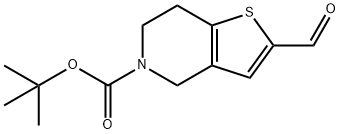 tert-butyl 2-formyl-6,7-dihydrothieno[3,2-c]pyridine-5(4H)-carboxylate Structure