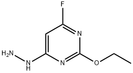 2-Ethoxy-4-fluoro-6-hydrazinopyrimidine 구조식 이미지