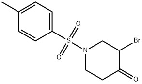 1-tosyl-3-bromo-piperidin-4-one Structure