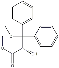 (S)-2-Hydroxy-3-methoxy-3,3-diphenylpropionic acid methyl ester 구조식 이미지