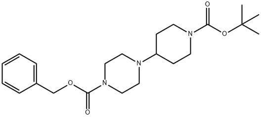 벤질4-(1-(tert-부톡시카르보닐)피페리딘-4-일)피페라진-1-카르복실레이트 구조식 이미지