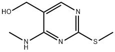 4-(Methylamino)-2-(methylthio)pyrimidine-5-methanol Structure