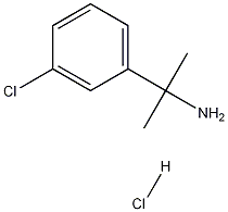 2-(3-CHLOROPHENYL)PROPAN-2-AMINE HYDROCHLORIDE Structure