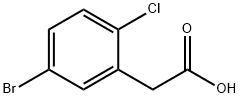 2-(5-bromo-2-chlorophenyl)acetic acid Structure