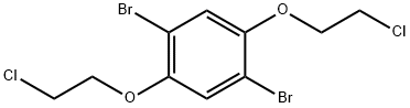 1,4-비스(2-클로로에톡시)-2,5-디브로모벤젠 구조식 이미지