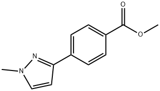 4-(1-Methyl-1H-pyrazol-3-yl)benzoic acid methyl ester Structure