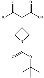 2-(1-tert-butoxy carbonyl azetidin-3-yl) malonic acid Structure