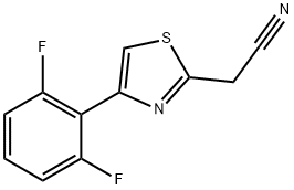 2-Cyanomethyl-4-(2,6-difluorophenyl)thiazole Structure