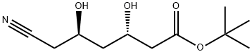 (3S,5R)-6-Cyano-3,5-dihydroxy-hexanoic Acid tert-Butyl Ester Structure