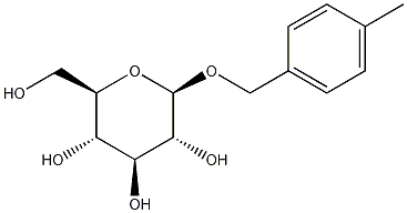 (4-Methylphenyl)methyl beta-D-glucopyranoside Structure
