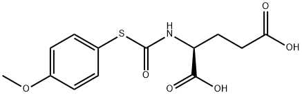 N-[[(4-Methoxyphenyl)thio]carbonyl]-L-glutamic acid 구조식 이미지