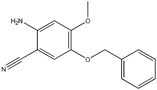 2-Amino-5-(benzyloxy)-4-methoxybenzonitrile Structure