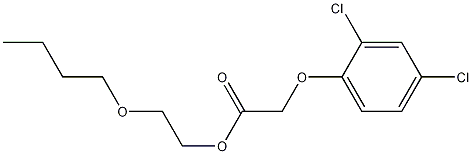 2-Butoxyethyl-2-(2,4-dichlorophenoxy)acetate Structure