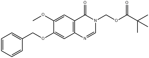 7-Benzyloxy-6-methoxy-3-[(pivaloyloxy)methyl]-3,4-dihydroquinazolin-4-one Structure