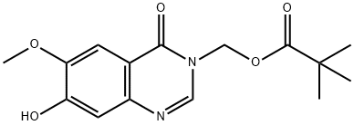 7-Hydroxy-6-methoxy-3-[(pivaloyloxy)methyl]-3,4-dihydroquinazolin-4-one 구조식 이미지