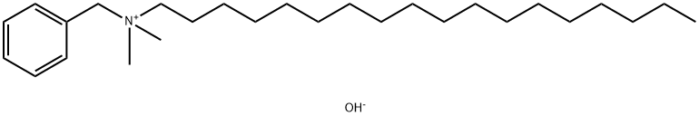 Benzyldimethyloctadecylammonium hydroxide 구조식 이미지