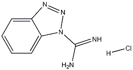 1H-벤조트리아졸-1-카르복사미딘염산염 구조식 이미지