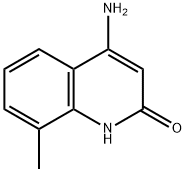 4-아미노-8-메틸퀴놀린-2-온 구조식 이미지