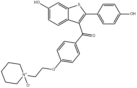 Raloxifene N-Oxide 구조식 이미지