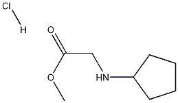methyl 2-(cyclopentylamino)acetate hydrochloride 구조식 이미지