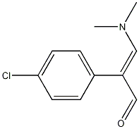 2-(4-클로로페닐)-3-(디메틸아미노)아크롤레인 구조식 이미지
