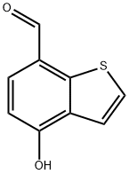 4-하이드록시-벤조[b]티오펜-7-카복스알데히드 구조식 이미지