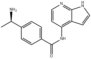 (R)-4-(1-Aminoethyl)-N-1H-pyrrolo[2,3-b]pyridin-4-ylbenzamide 구조식 이미지
