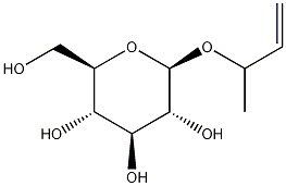 1-Methyl-2-propenyl beta-D-glucopyranoside Structure