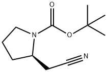 (R)-TERT-부틸2-(시아노메틸)피롤리딘-1-카르복실레이트 구조식 이미지