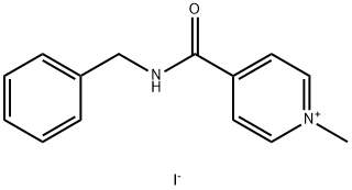 1-Methyl-4-[[(phenylmethyl)amino]carbonyl]pyridinium iodide Structure