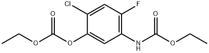 ethyl 4-chloro-5-(ethoxycarbonyloxy)-2-fluorophenylcarbamate Structure