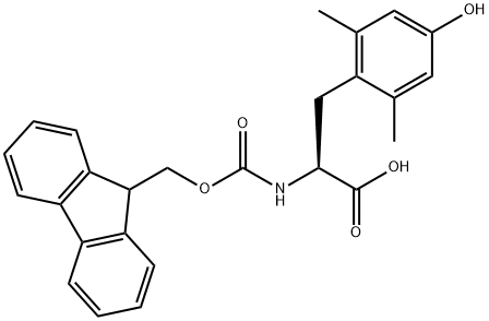 N-[(9H-Fluoren-9-ylmethoxy)carbonyl]-2,6-dimethyl-L-tyrosine 구조식 이미지