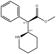 Methyl alpha-phenyl-2-piperidineacetate Structure